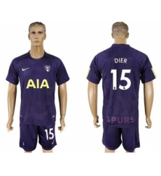 Tottenham Hotspur #15 Dier Sec Away Soccer Club Jersey