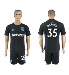West Ham United #35 Oxford Away Soccer Club Jersey