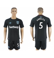 West Ham United #5 Arbeloa Away Soccer Club Jersey