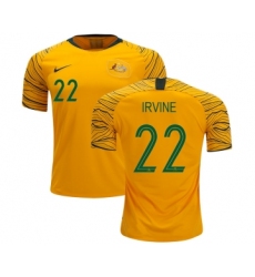 Australia #22 Irvine Home Soccer Country Jersey