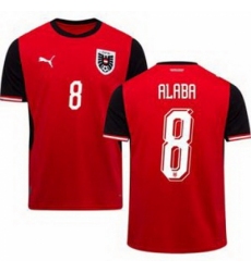 Men 8 Austria David Alaba World Cup Away Replica Jersey 1
