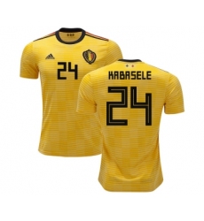 Belgium #24 Kabasele Away Soccer Country Jersey