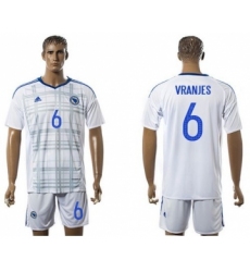 Bosnia Herzegovina #6 Vranjes Away Soccer Country Jersey