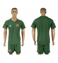 Colombia Blank Green Goalkeeper Soccer Country Jersey