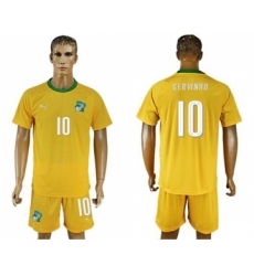 Cote d'lvoire #10 Gervinho Home Soccer Country Jersey