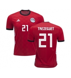 Egypt #21 Trezeguet Red Home Soccer Country Jersey