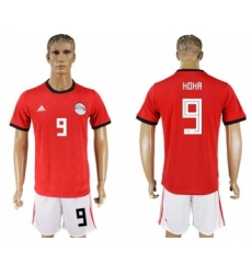 Egypt #9 Koka Red Home Soccer Country Jersey