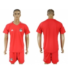 Egypt Blank Red Goalkeeper Soccer Country Jersey