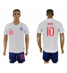 England #10 Kane Home Soccer Country Jersey