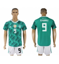 Germany #9 Schurrle Away Soccer Country Jersey