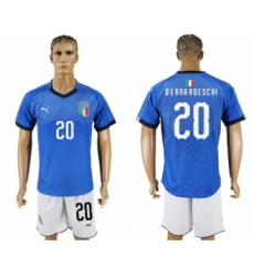 Italy #20 Berna Rdeschi Home Soccer Country Jersey