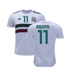 Mexico #11 Aquino Away Soccer Country Jersey