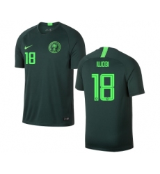 Nigeria #18 IWOBI Away Soccer Country Jersey