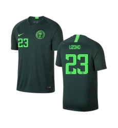 Nigeria #23 UZOHO Away Soccer Country Jersey