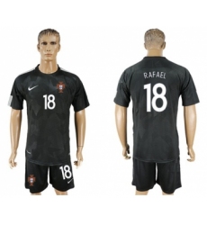 Portugal #18 Rafael Away Soccer Country Jersey