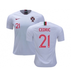 Portugal #21 Cedric Away Soccer Country Jersey