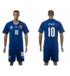 Slovakia #10 Stoch Blue Away Soccer Country Jersey