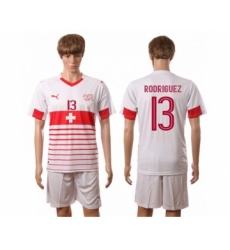 Switzerland #13 Rodriguez Away Soccer Country Jersey