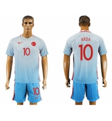 Turkey #10 Arda Away Soccer Country Jersey