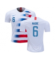 USA #6 Nagbe Home Soccer Country Jersey