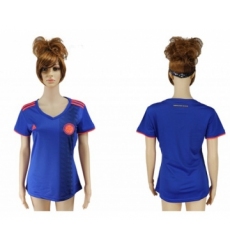 Women's Colombia Blank Away Soccer Country Jersey
