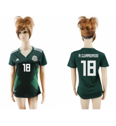 Women's Mexico #18 A.Guardado Home Soccer Country Jersey