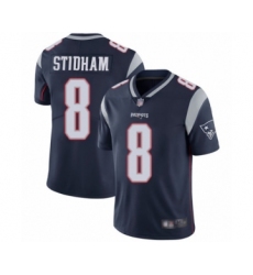 Youth New England Patriots #8 Jarrett Stidham Navy Blue Team Color Vapor Untouchable Limited Player Football Jersey