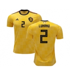 Belgium #2 Lukaku Away Kid Soccer Country Jersey