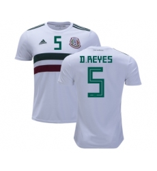 Mexico #5 D.Reyes Away Kid Soccer Country Jersey