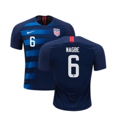 USA #6 Nagbe Away Kid Soccer Country Jersey