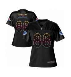 Women's Buffalo Bills #88 Dawson Knox Game Black Fashion Football Jersey