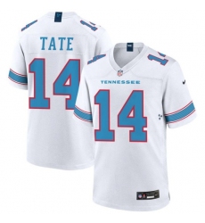 Men's Tennessee Titans #14 Carnell Tate white Vapor Limited Stitched jersey