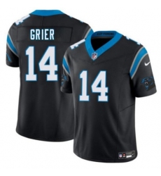 Men's Carolina Panthers #14 Will Grier Black 2026 F.U.S.E. Vapor Limited Football Stitched Jersey