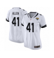 Women's Jacksonville Jaguars #41 Josh Allen Game Teal Green Alternate Football Jersey