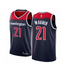 Women's Washington Wizards #21 Moritz Wagner Swingman Navy Blue Basketball Jersey Statement Edition