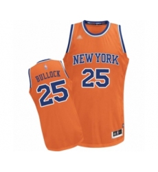 Women's New York Knicks #25 Reggie Bullock Authentic Orange Alternate Basketball Jersey