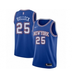 Women's New York Knicks #25 Reggie Bullock Swingman Blue Basketball Jersey - Statement Edition