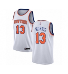 Youth New York Knicks #13 Marcus Morris Swingman White Basketball Jersey - Association Edition