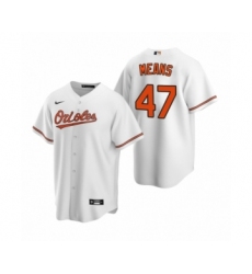Youth Baltimore Orioles #47 John Means Nike White 2020 Replica Home Jersey