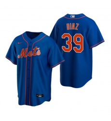 Men's Nike New York Mets #39 Edwin Diaz Royal Alternate Stitched Baseball Jersey