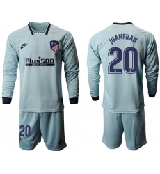Atletico Madrid #20 Juanfran Third Long Sleeves Soccer Club Jersey
