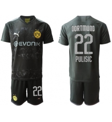 Dortmund #22 Pulisic Away Soccer Club Jersey