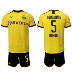 Dortmund #5 Hakimi Home Soccer Club Jersey
