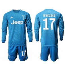 Juventus #17 Mandzukic Third Long Sleeves Soccer Club Jersey