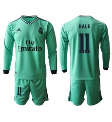 Real Madrid #11 Bale Third Long Sleeves Soccer Club Jersey