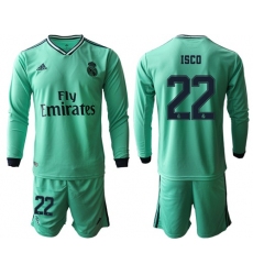Real Madrid #22 Isco Third Long Sleeves Soccer Club Jersey