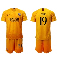 Roma #19 Kalinic Third Soccer Club Jersey