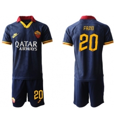Roma #20 Fazio Third Soccer Club Jersey