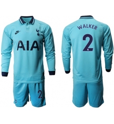 Tottenham Hotspur #2 Walker Third Long Sleeves Soccer Club Jersey