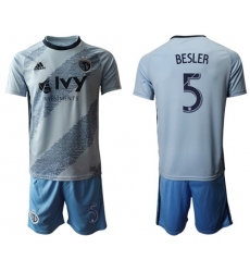 Sporting Kansas City #5 Besler Home Soccer Club Jersey